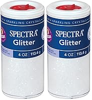 Vista 7 de Spectra Arts & Crafts - Brillantina, azul cielo, 4 onzas, 1 tarro