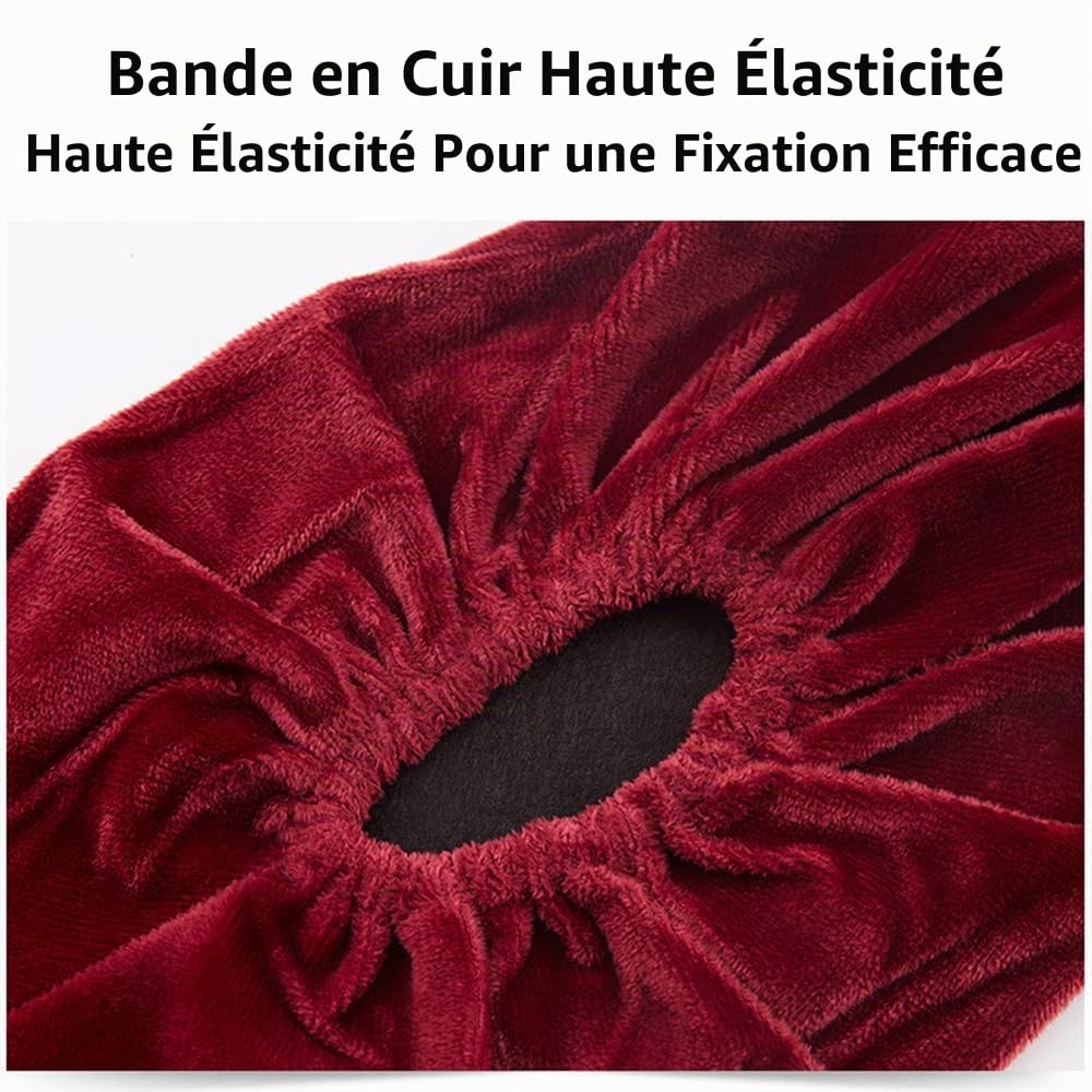 tooloflife Couvre-chaussures lavables et réutilisables, couvre-chaussures en flanelle antidérapants, anti-poussière pour bottes d'intérieur pour tailles de 36 à 44