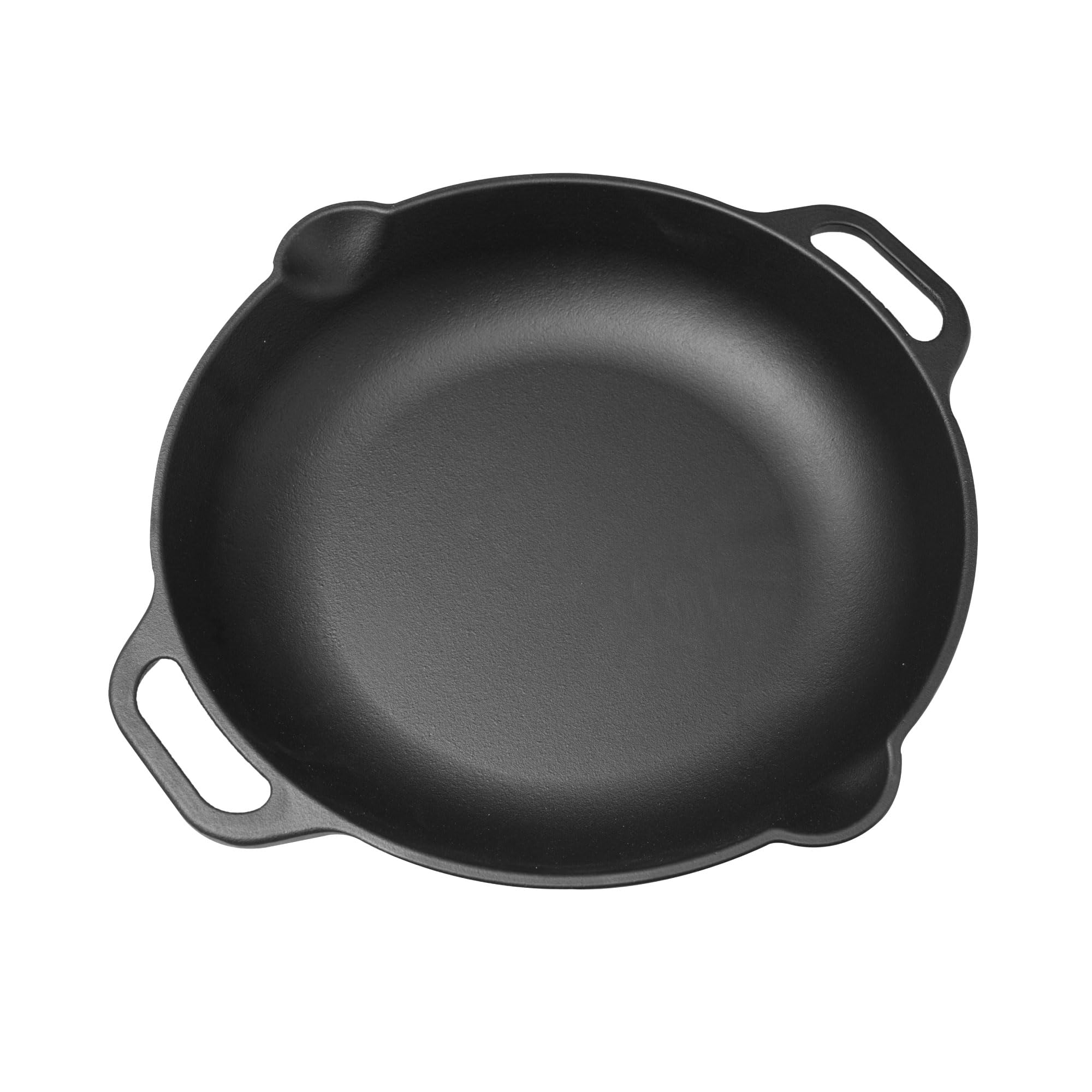 Victoria Paella Pan Induction, Enamelled Cast Iron 33 cm, Suitable for Fire, Barbecue, Oven, Ceramic Hob, Gas, Skillet, Frying Pan, Toxic Free Without PTFE or PFOA