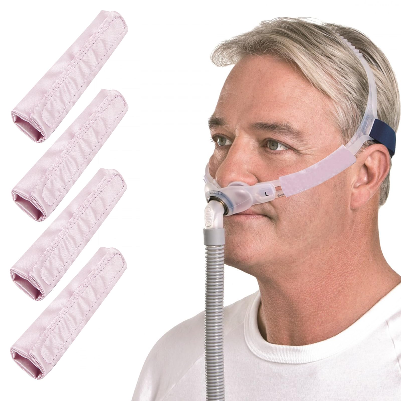 ZYNERY 8 Stück CPAP Gurtbezug, CPAP Gesichtspads Komfortpolster Gesichtspolster Universal CPAP Maske Kopfband Gurtbezüge CPAP-Maskenpolster Bezügen, CPAP Zubehör zur Reduzierung Von Wangendellen ZYNERY 8 Stück CPAP Gurtbezug, CPAP Gesichtspads Komfortpolster Gesichtspolster Universal CPAP Maske Kopfband Gurtbezüge CPAP-Maskenpolster Bezügen, CPAP Zubehör zur Reduzierung Von Wangendellen