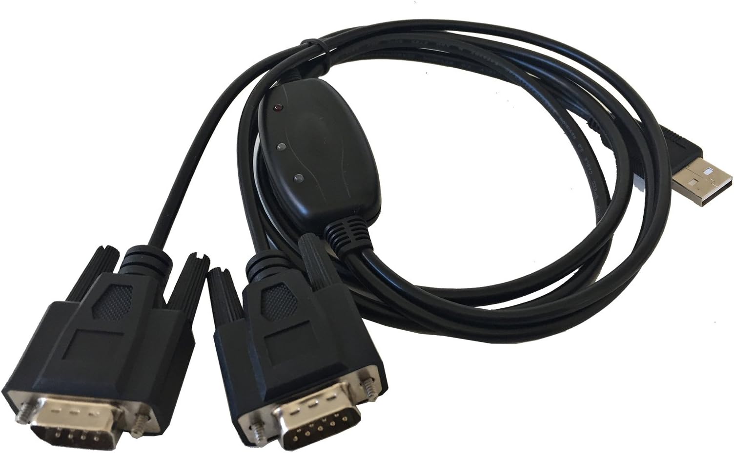 AYA 6Ft (6 Feet) USB to Dual Serial RS232 Converter Adapter FTDI FT2232H Chip Win, Mac, Linux
