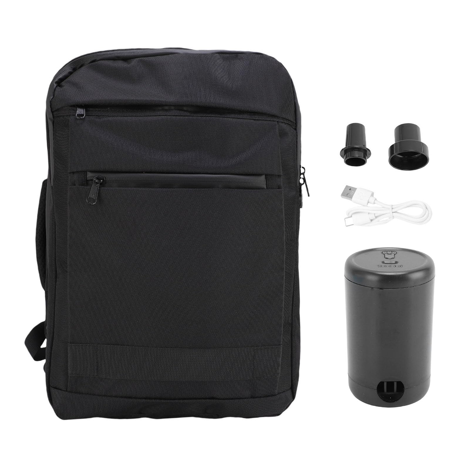 Sac à Dos de Compression Véloce 20L avec Pompe Intégrée pour Voyage, Randonnée, Outdoor pour Homme, Femme, Étudiant, Déplacement Quotidien, Stockage Multi-Couches pour 18-20 Vêtements, Compartiment