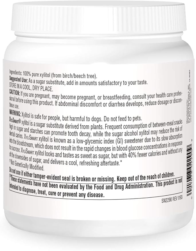 Amazon Com Source Naturals Xylismart Xylitol Low Calorie Low Glycemic Sweetener Health Personal Care