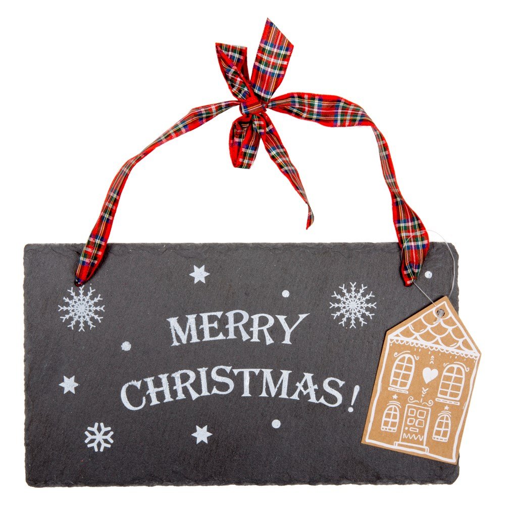 'Merry Christmas' Slate Sign