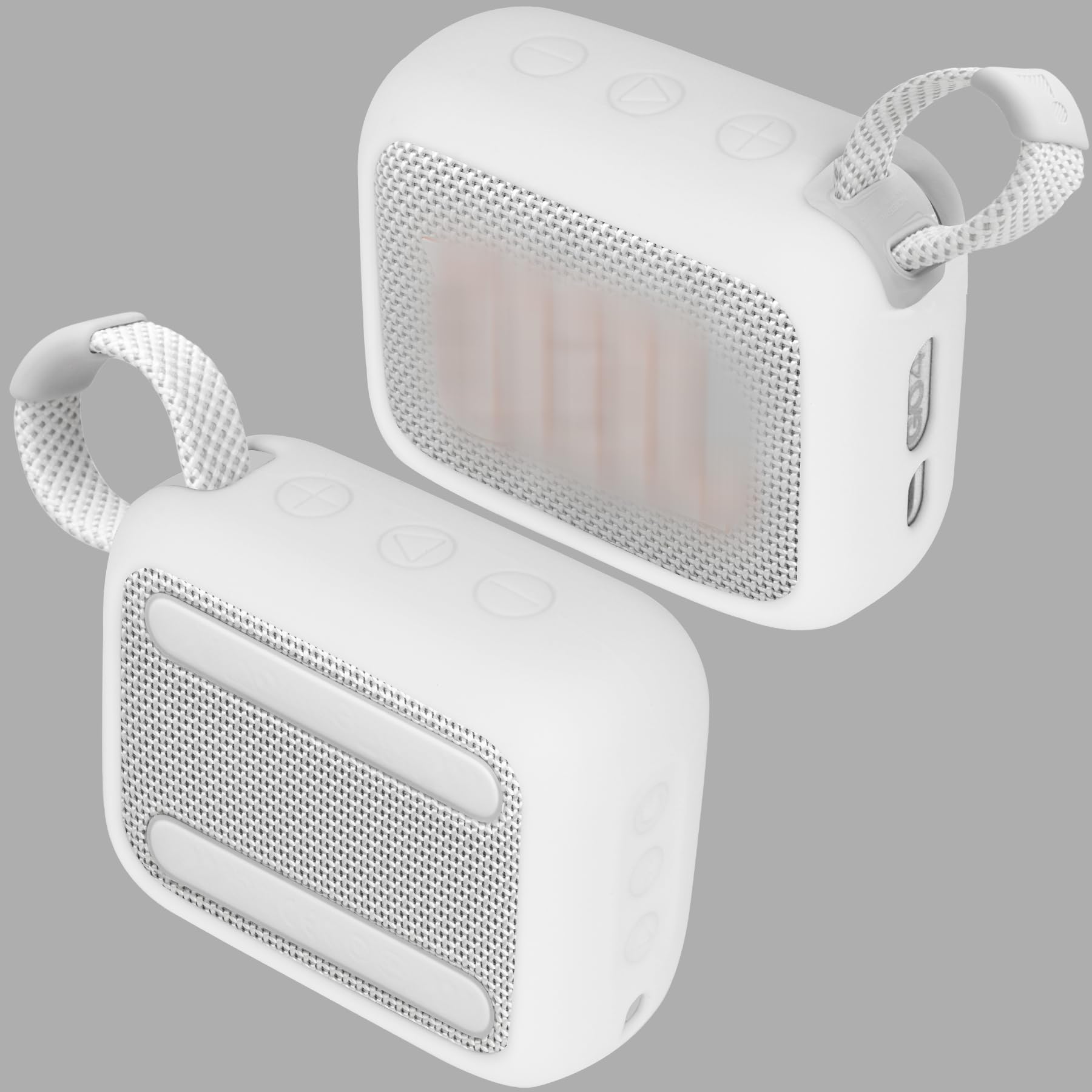 Lebakort Silikonhülle Tragetasche Case für JBL Go 4 Tragbare -Lautsprecher mit einem Karabiner