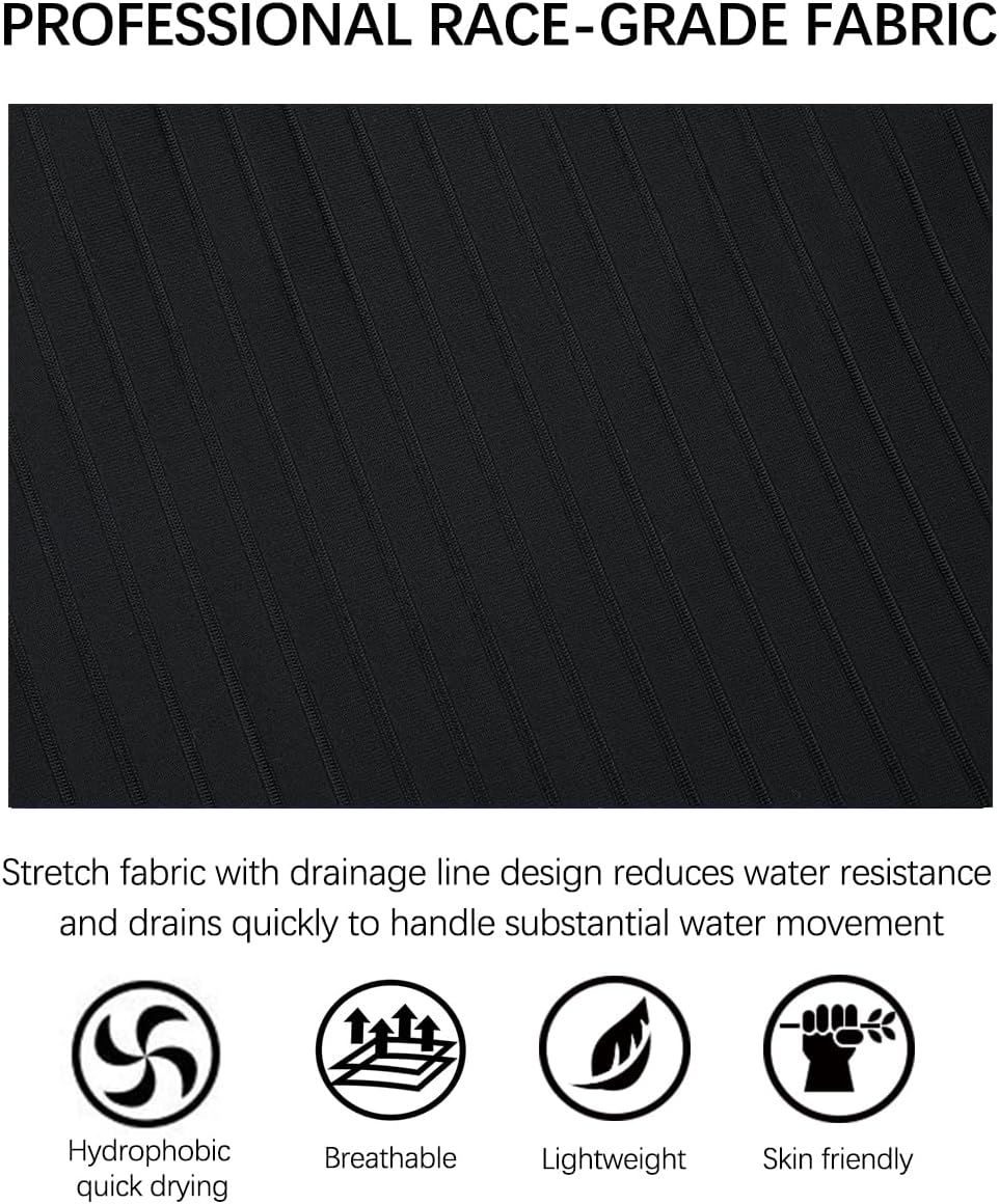 beautyin Womens One Piece Swimsuits Boyleg Athletic Swimwear Conservative Training Bathing Suits - Image 5