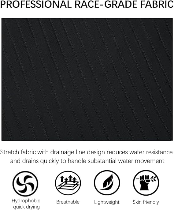 This swimsuit also features a stylish and elegant design, with a V-neckline and racerback straps that add a touch of fashion to the practicality of the suit. The one-piece design provides a secure and comfortable fit, while the boyleg cut offers extra coverage and support for a variety of body types. Whether you're hitting the pool for a workout or simply lounging at the beach, the Beautyin Women's One Piece Swimsuit is a versatile and reliable choice for all your swimming needs.