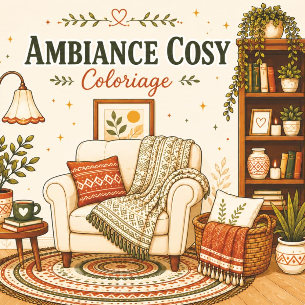 Ambiance Cosy: Coloriage pour adultes et adolescents, anti-stress relaxant et apaisant: (Cosy Coloriage) (Coloriage Calme)