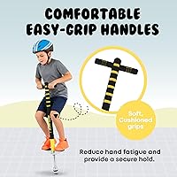 Vista 3 de New Bounce - Palo saltarín para niños Palos saltarines, 40 a 80 libras Edición deportiva, calidad, fácil agarre, palo saltarín para horas