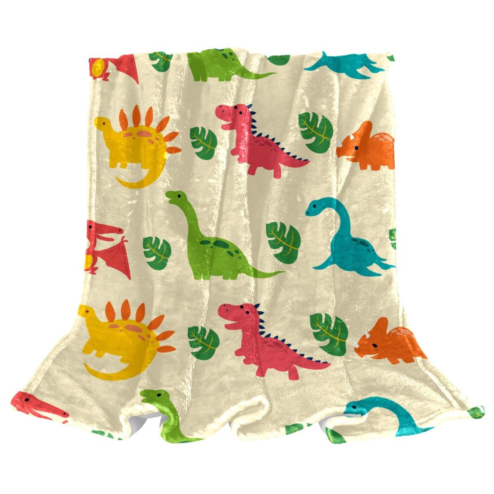 Couverture lit et canapé dinosaure pour stopper le froid pendant le télétravail