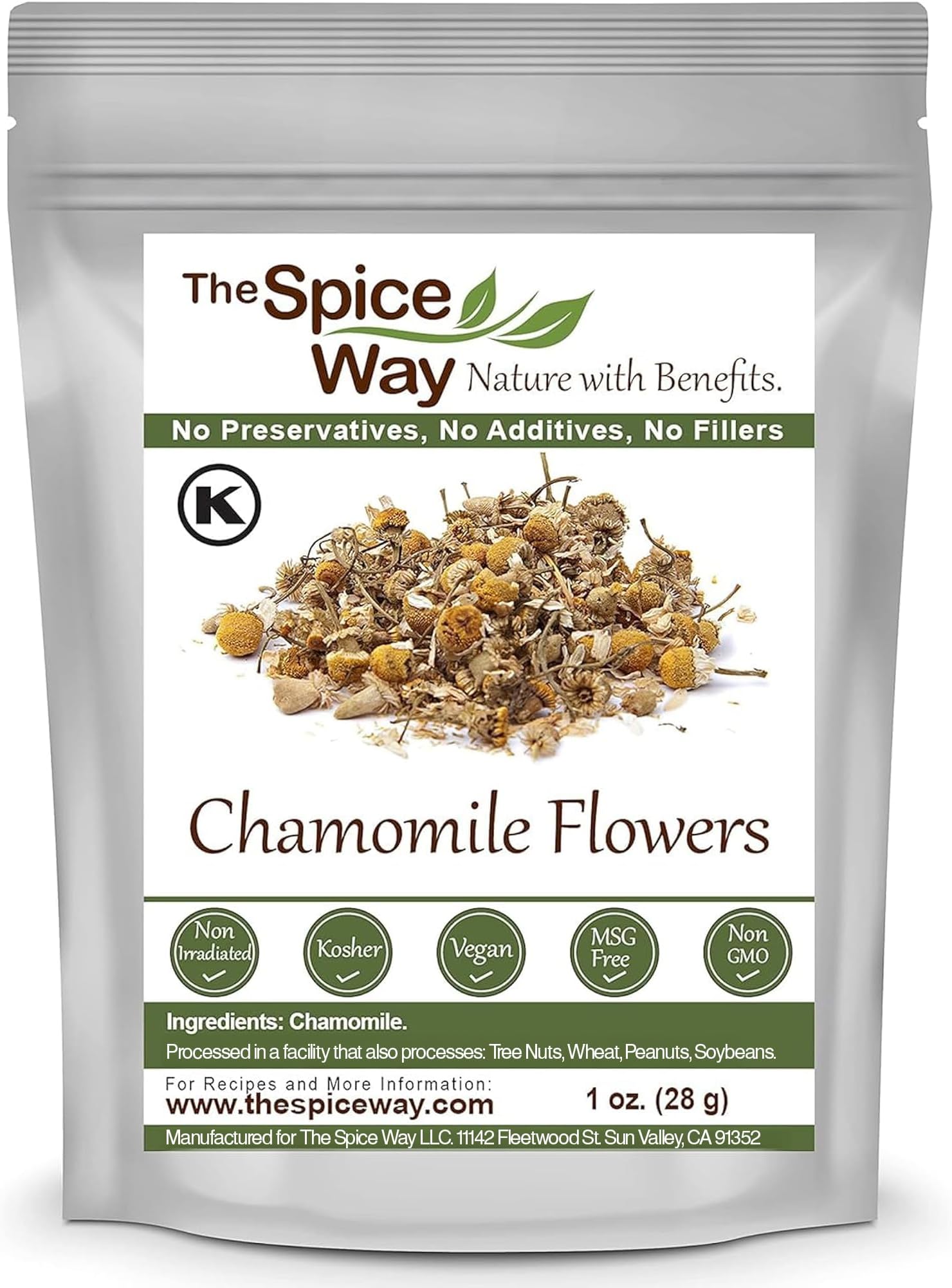 The Spice Way Chamomile Flowers - (1 oz) Loose Dried Chamomile