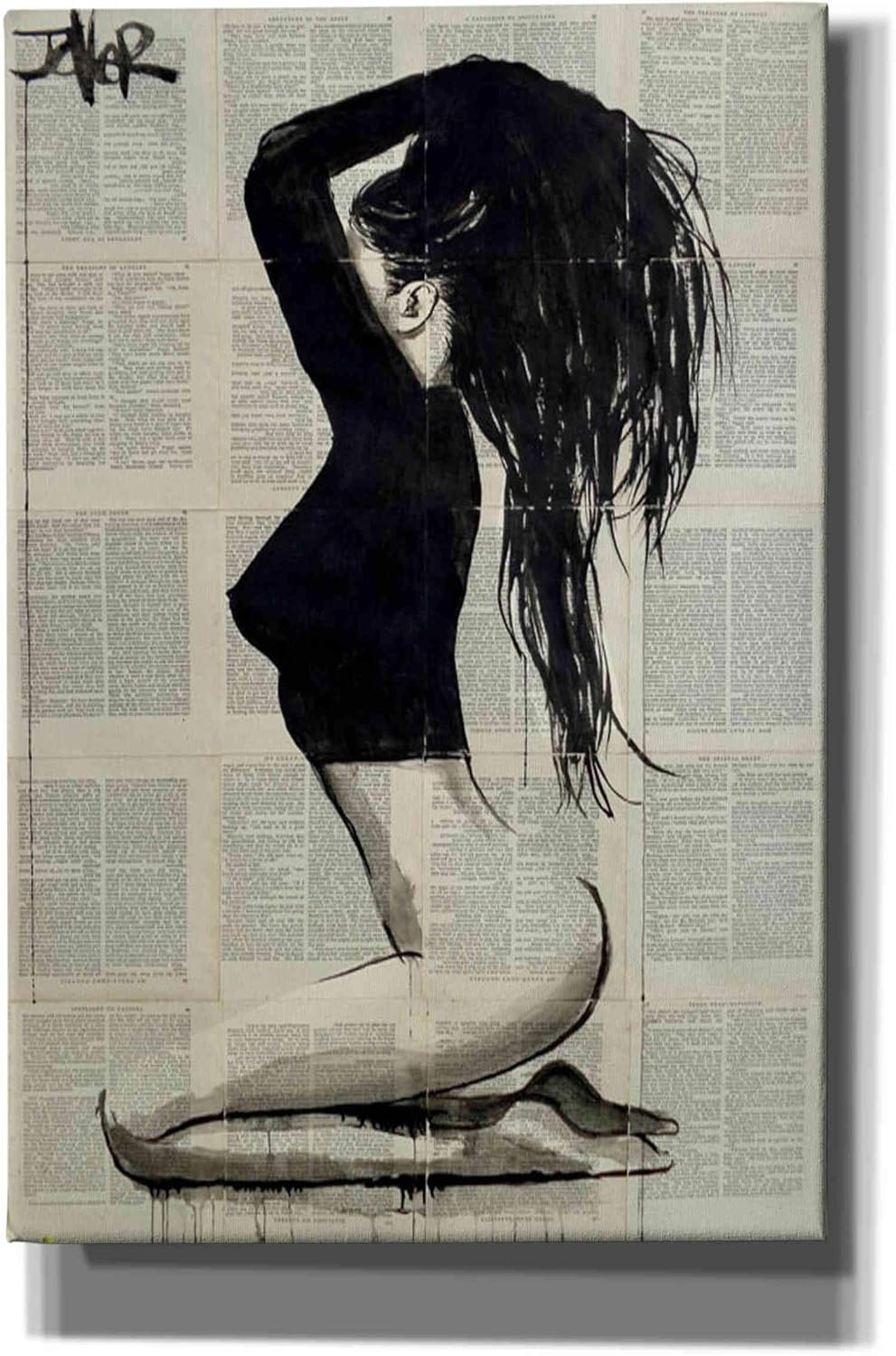 Epic Graffiti 'The Black Top' by Loui Jover, Canvas Wall Art, 12"x18"