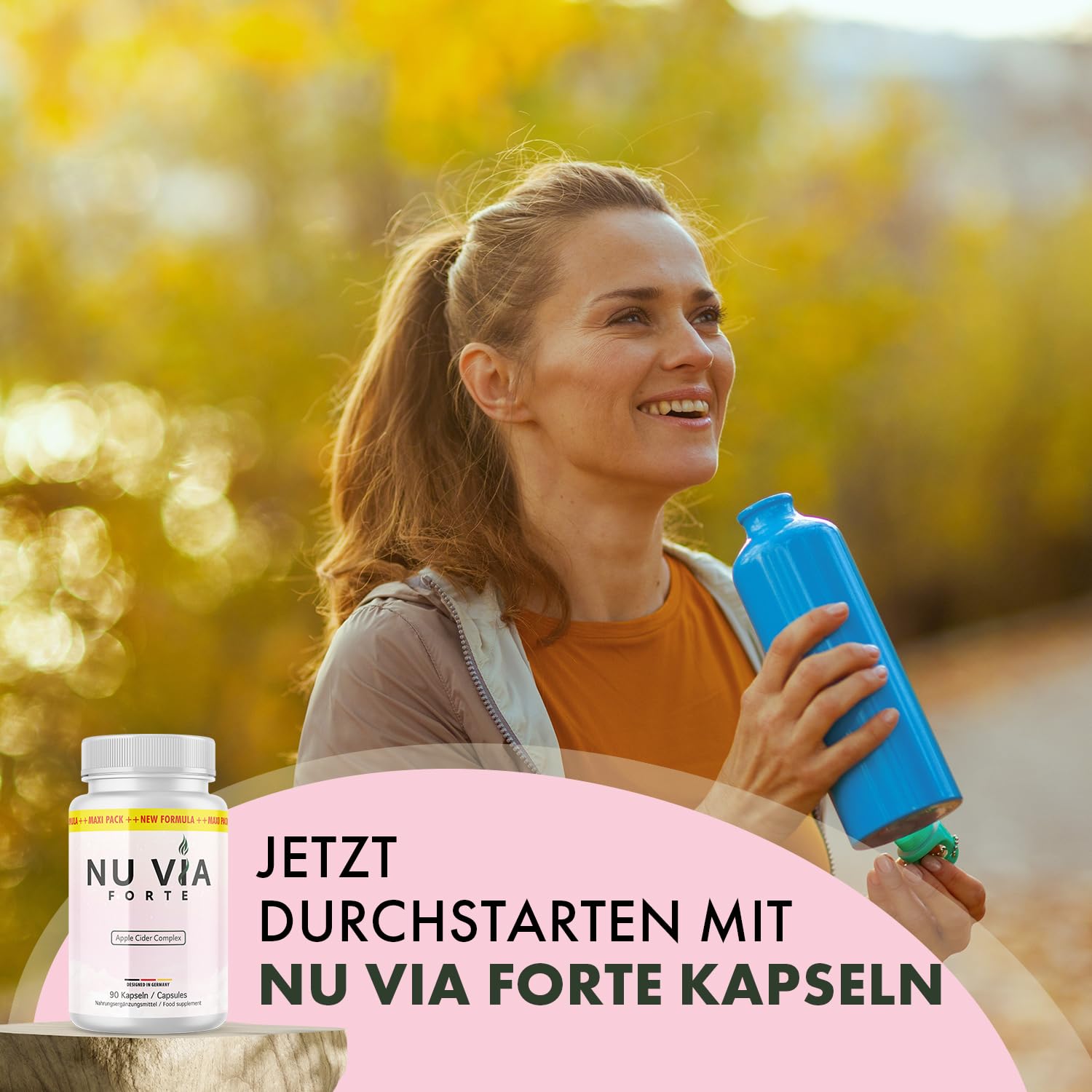Nu Via Forte Kapseln | Dein zuverlässiger Partner | Für Frauen und Männer | Inhalt 90 Kapseln