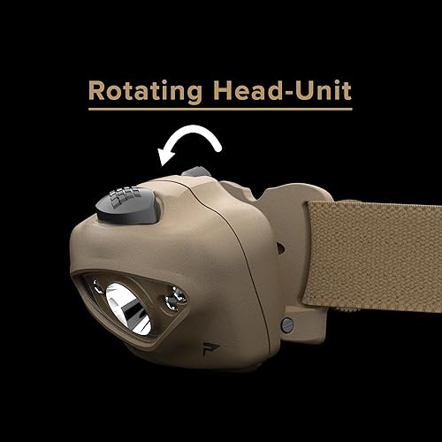 Miniatura 5 de Princeton Tec Vizz - Linterna frontal LED táctica (420 lúmenes, bronceado), talla única