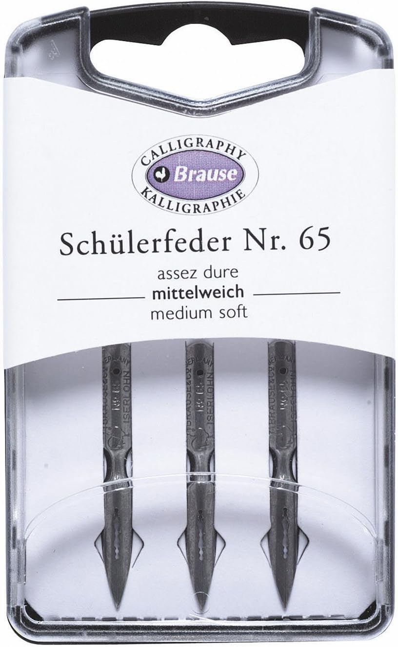 300065B - Writing nibs for pen/ nib holder - Box of 3 l'Ecolière metal nibs - Made in Germany - Calligraphy - Creative Tools - Drawing/ Writing