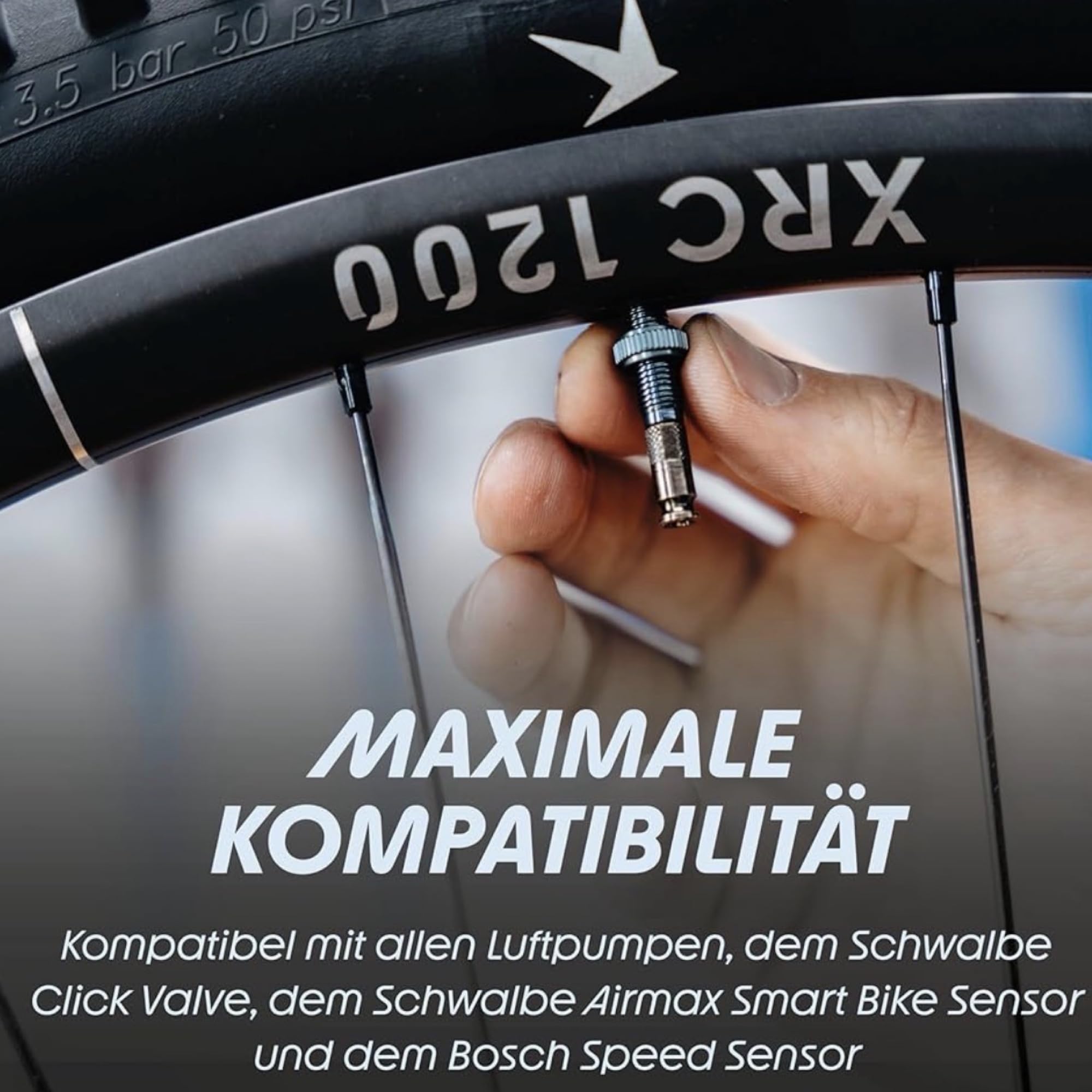 Aerothan Light Camera d'aria 27,5"+29" compatibile con Schwalbe SCV14-AE + SCV19-AE Klick Valvola Mullet Set