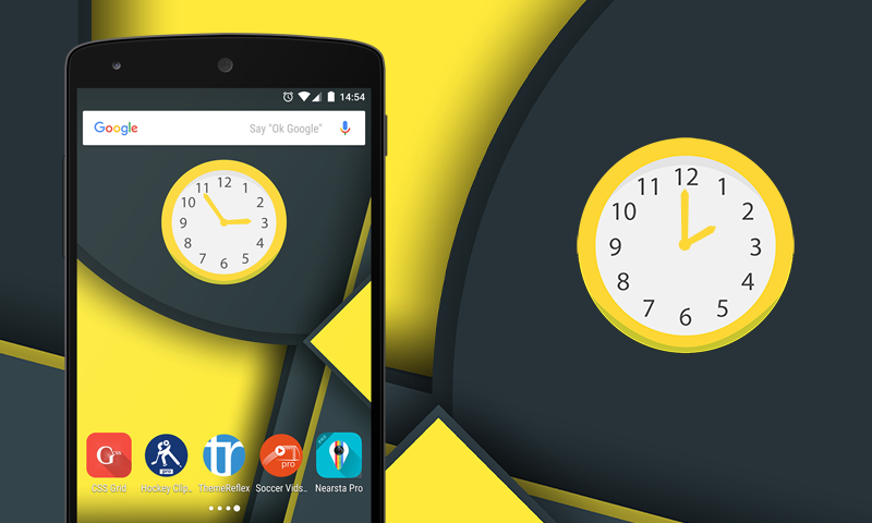Multicolor Analog Clock Widget - App on Amazon Appstore