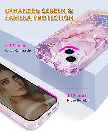 Miniatura 3 de JIAXIUFEN Funda diseñada para iPhone 11, diseño de mármol con purpurina dorada, a prueba de golpes, funda de silicona de goma suave, funda de