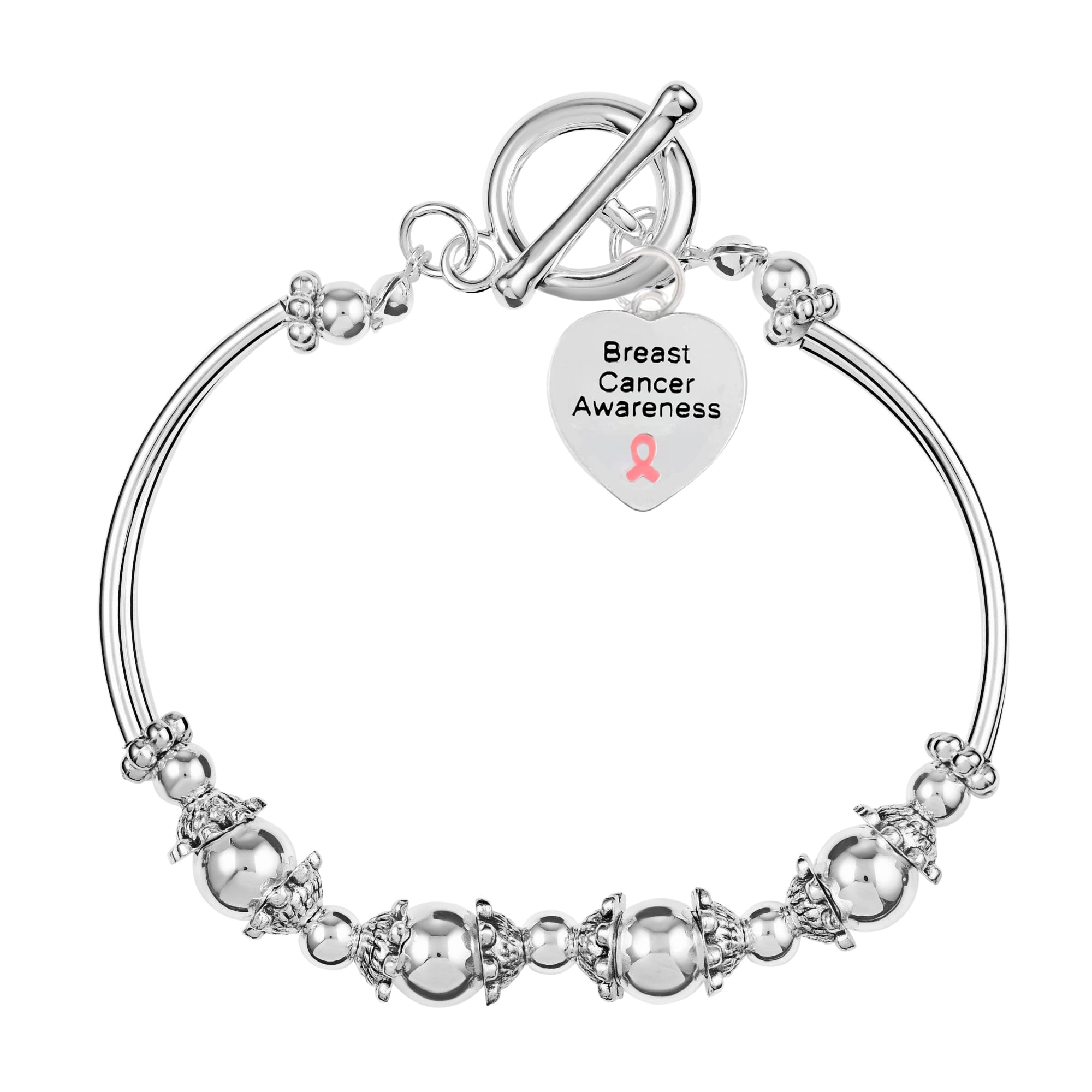 Breast Cancer Awareness Pink Ribbon Bracelets for Fundraising, Charity Walks, and Gifts - Perfect for Breast Cancer Awareness Month
