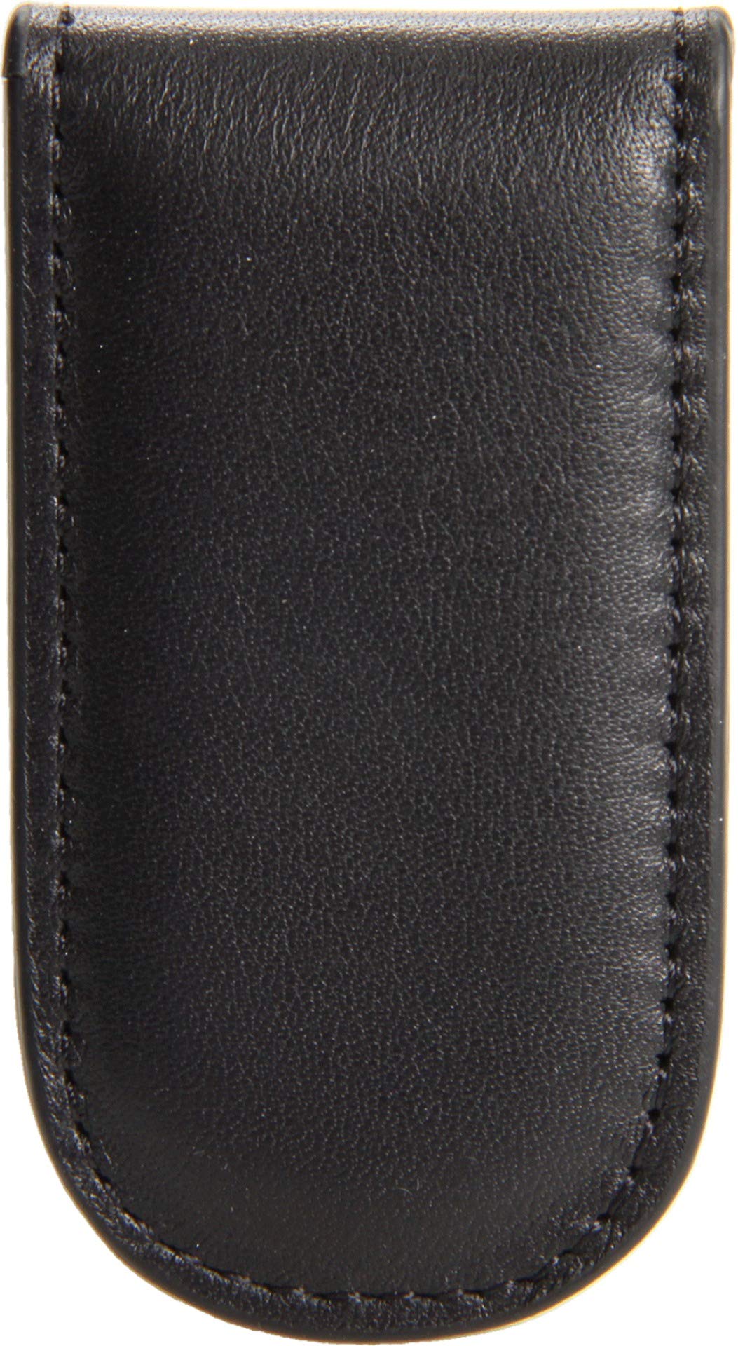 Nappa Vitello Collection - Magnetic Money Clip Money Clip Black Leather-image-3
