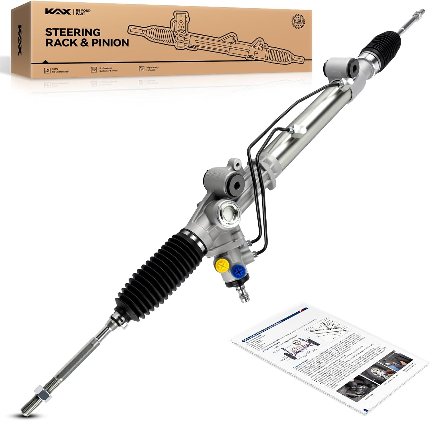 KAX Hydraulic Power Steering Rack and Pinion Assembly (Front)