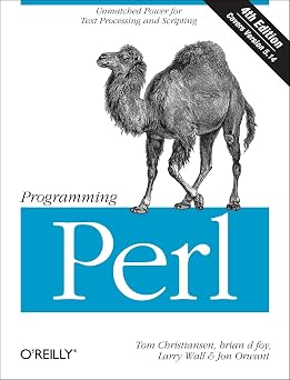 Programming Perl Unmatched power for text processing and scripting
