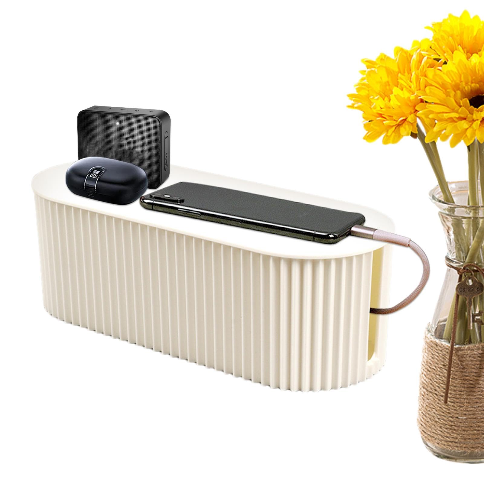 Electrical Cord Storage Organizer Cable Management Box Desk Cord