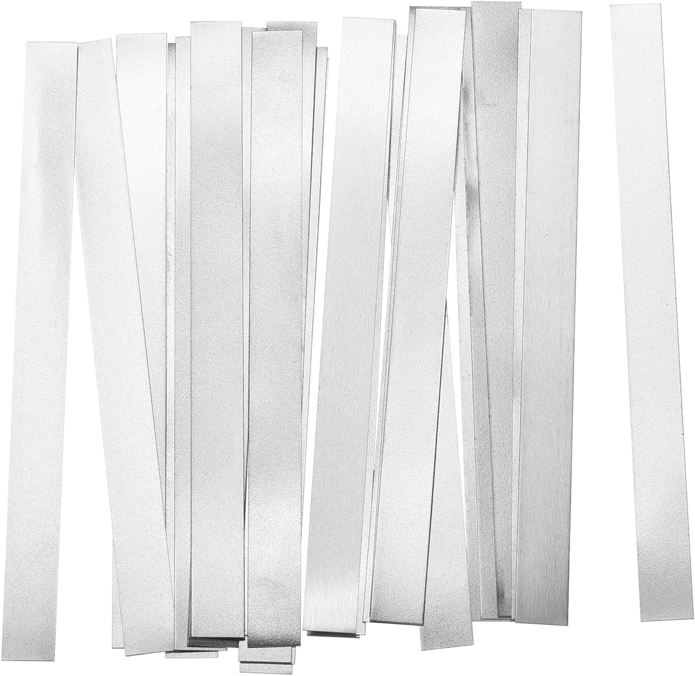 MECCANIXITY Nickel-Plated Steel Strip 0.15mm x 5mm x 100mm Battery Soldering Tab Nickel Solder Tab for Battery Pack and Spot Welding 20 Pcs