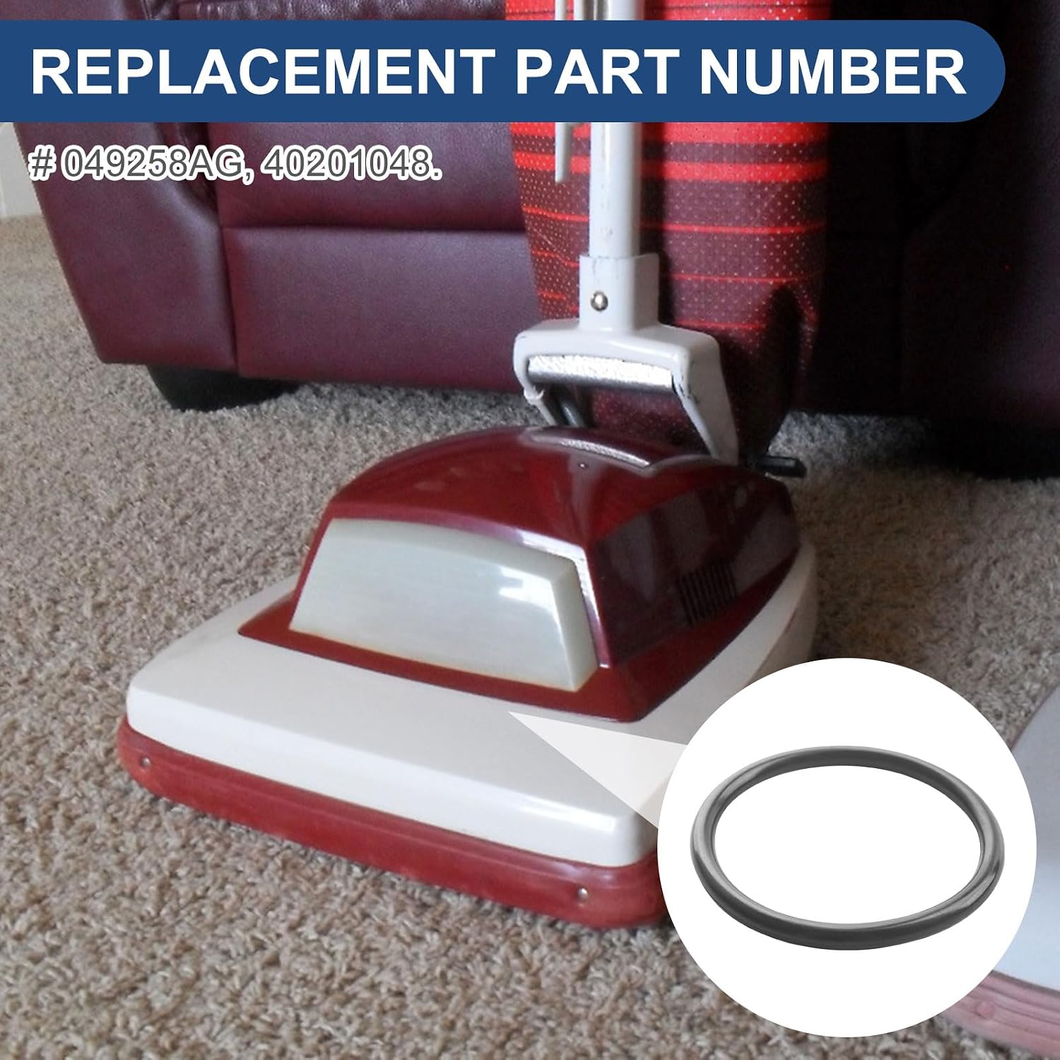 Vacuum Round Belts for Hoover Convertible Upright Vacuum Cleaner 2 Pack
