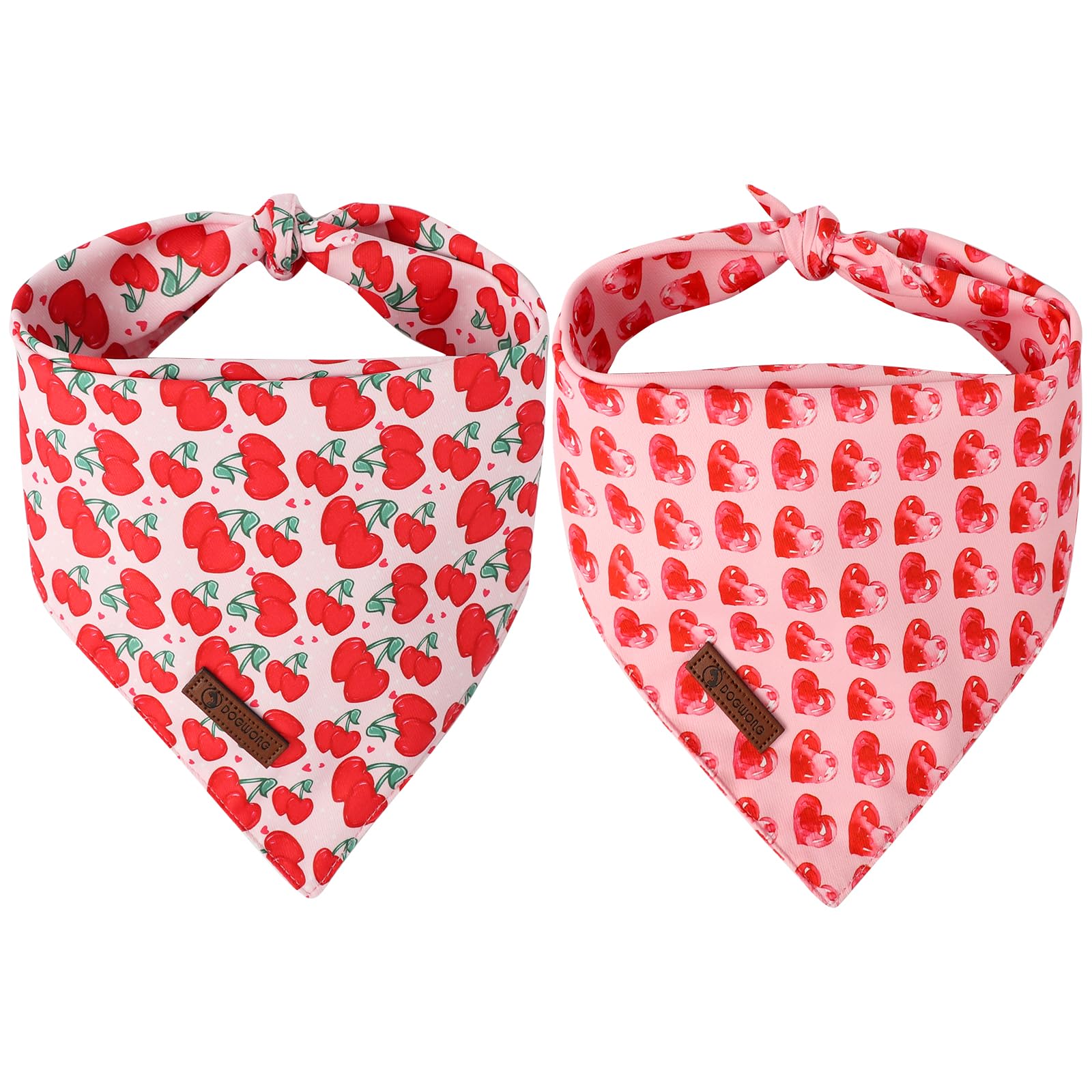 Bandanas de Saint-Valentin pour chien écharpe cœur rose animaux