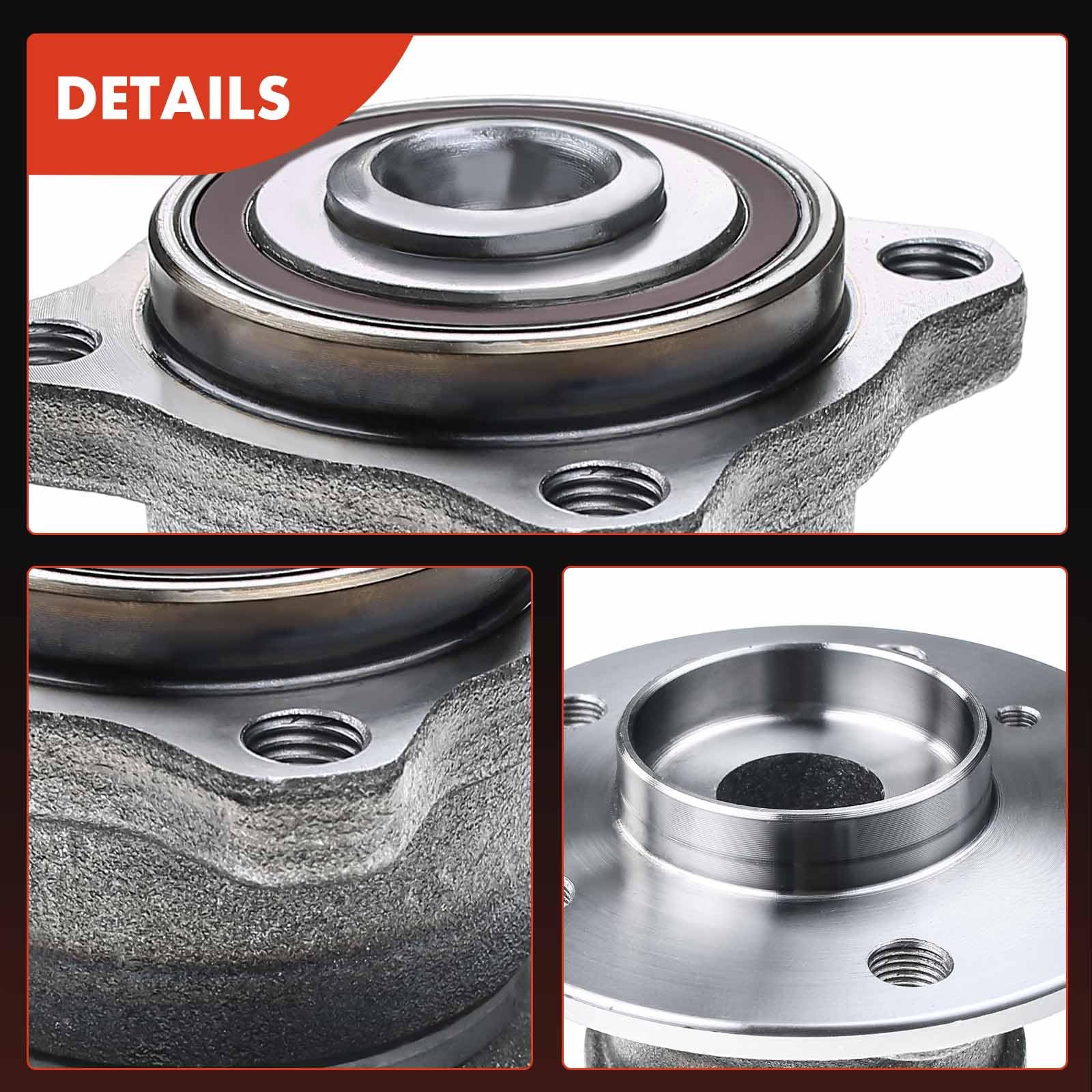 Frankberg 2x Kit de rodamientos de ruedas con Perno de montaje de la rueda Eje trasero para Clase A W169 Clase B W245 150 160 170 180 200 2004-2012 1699810027