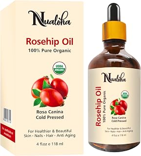 Rosehip Seed Oil Organic Pure Cold Pressed Essential Oil For Face Glow Skin Nails Hair Body - 118 ML