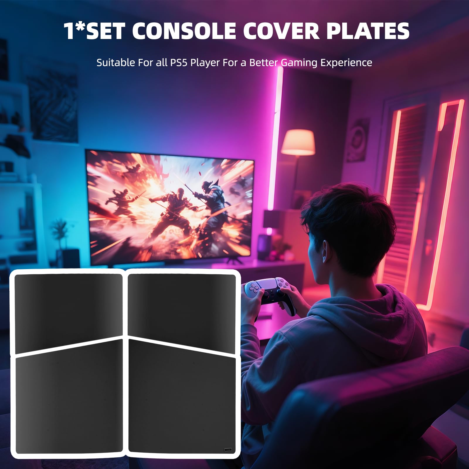 4 placas para PS5 Slim Disc y edición digital