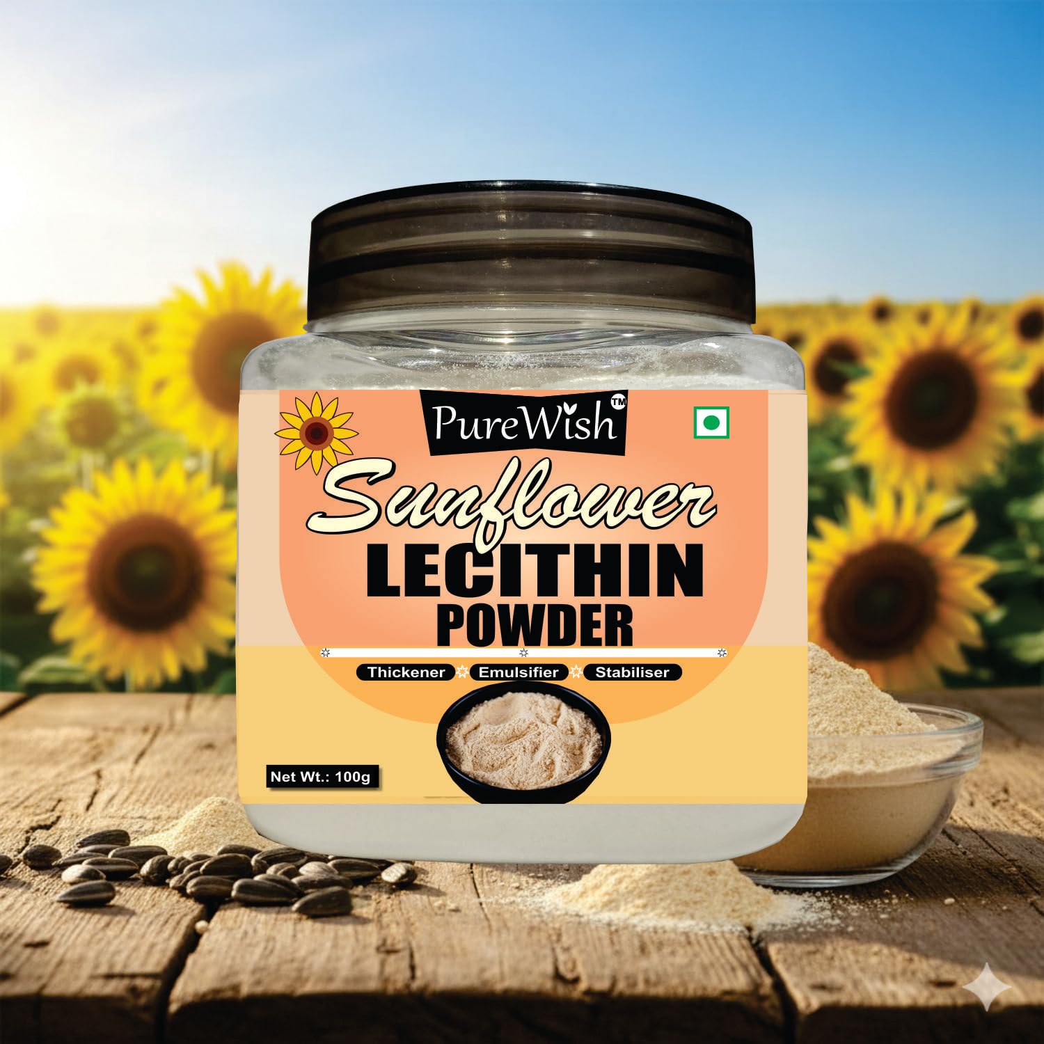 Sunflower Lecithin Powder, 100g (Thickener | Emulsifier | Stabiliser | Natural Food Additive | Add to Bakery, Chocolate & Confectionery Products)-image-14