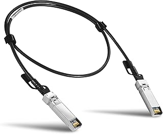 10G SFP+ Passive Direct Attach Copper Twinax Cable 0.5m for Cisco SFP-H10GB-CU50CM Ubiquiti MikroTik SuperMicro Netgear D-Link TP-Link ZTE QNAP Zyxel Linksys Broadcom NetScout