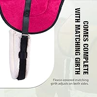 Vista 4 de Harrison Howard Almohadilla ecuestre para montar a caballo Almohadilla Bareback Pad con circunferencia ROSA ROSA