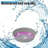 Vista 14 de zipelo Bling Car Cup Coaster, 2 Pack Universal Vehicle Anti-Slip Cup Holder Insert Coasters, Crystal Rhinestone Silicone Shockproof Drink Mat, Car