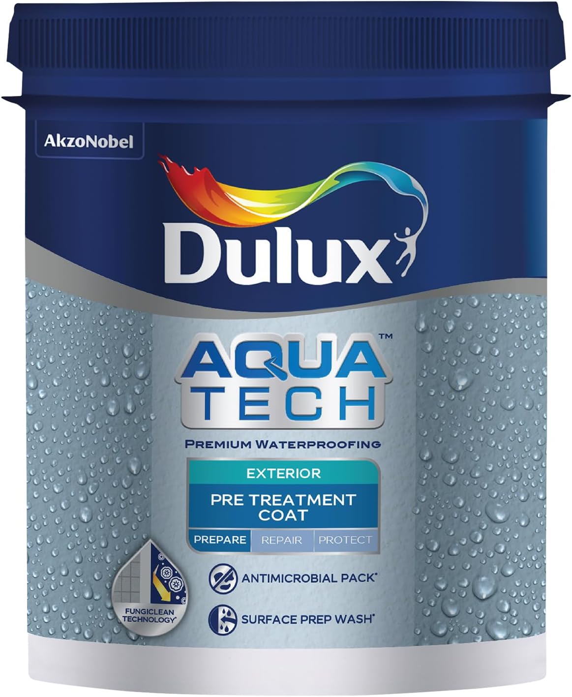 Dulux Aquatech Exterior Pre-Treatment Coat (1L) โ Premium Waterproofing Solution that Effectively Prevents Algae and Fungi Growth, Enhancing Surface Durability