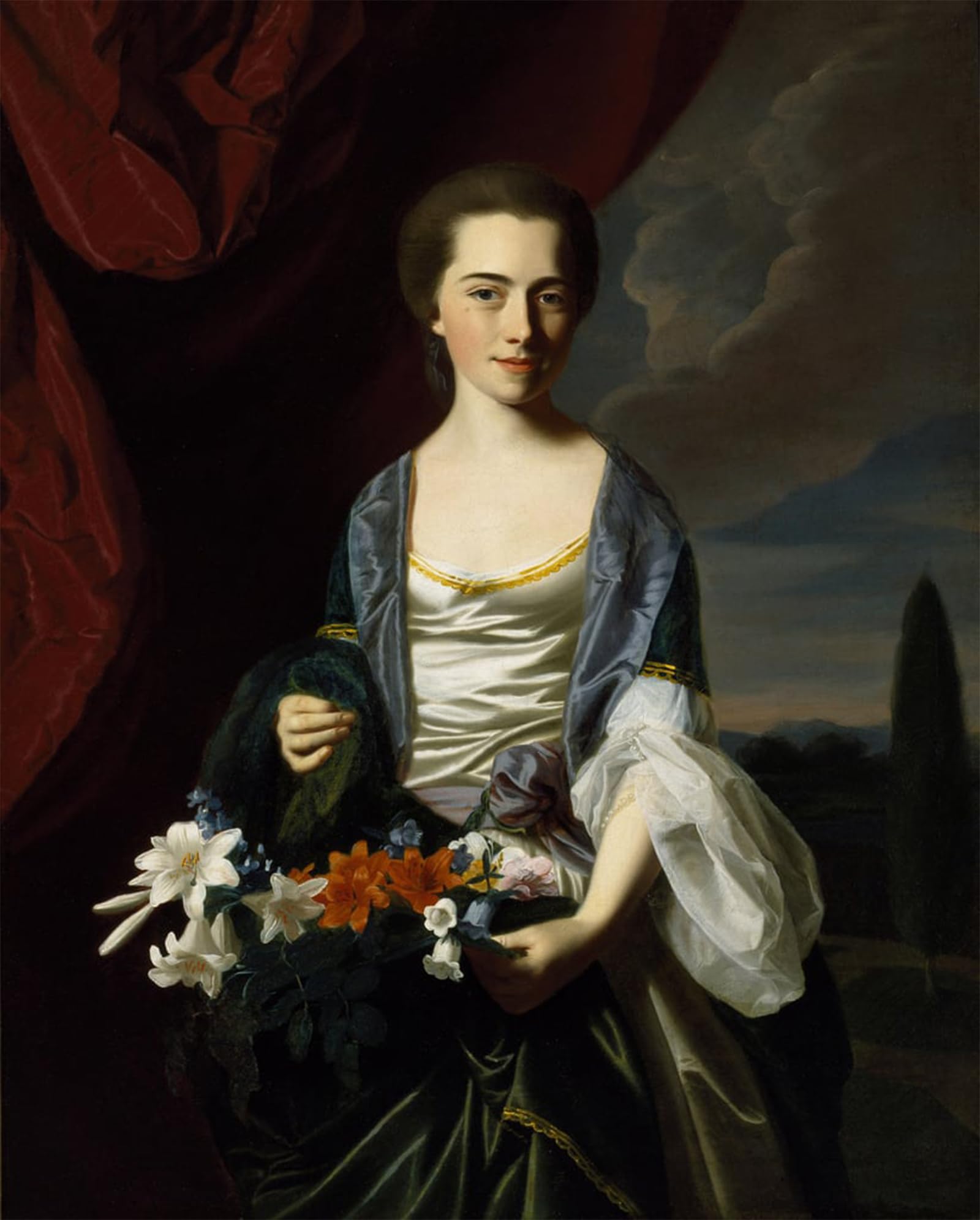 ARTXLXXBN Famous Painting Canvas Artwork Graffiti Print Sarah Sherburne Langdon by Singleton Copley Portrait Canvas Image for Home Decor 60x90cm