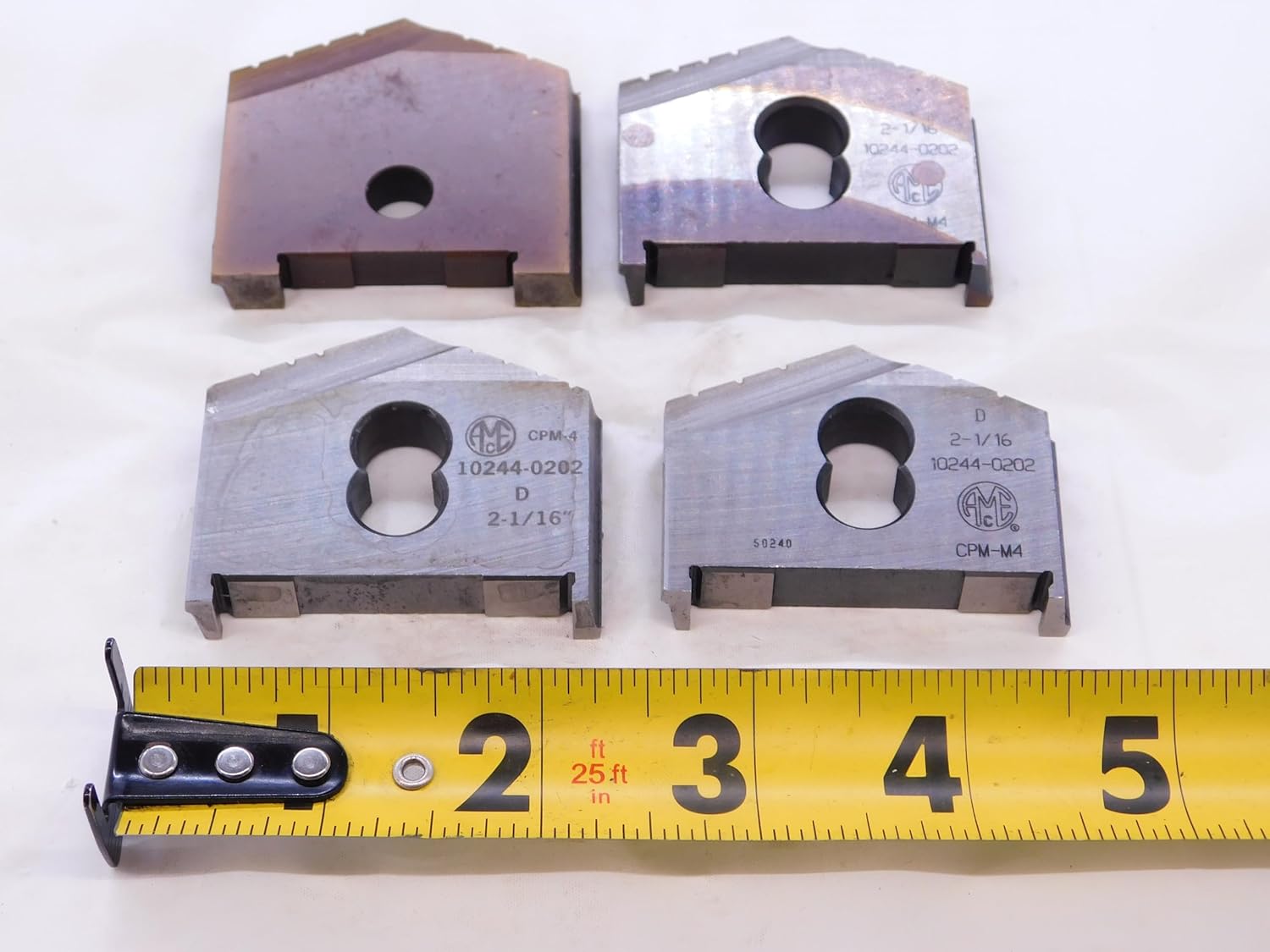 4pcs AMEC 10244-0202 2 1/16 O.D. Series D HSS Spade Drill Inserts 2.0625 - NS1458BU5