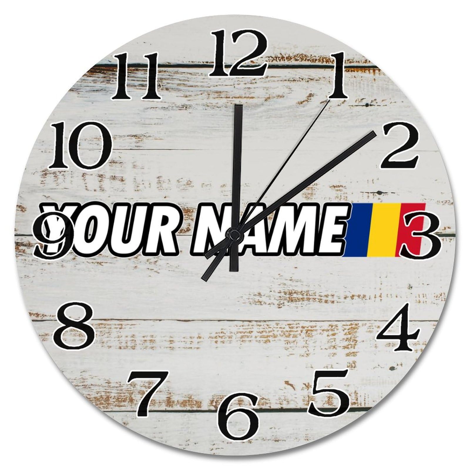 Horloge murale de ferme Roumanie rétro 38 cm suspendre silencieuse