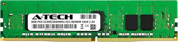 A-Tech 8GB RAM Replacement for Micron MTA9ASF1G72PZ-2G6 | DDR4 2666MHz PC4-21300 1Rx8 1.2V ECC RDIMM Registered 288-Pin DIMM Memory Module