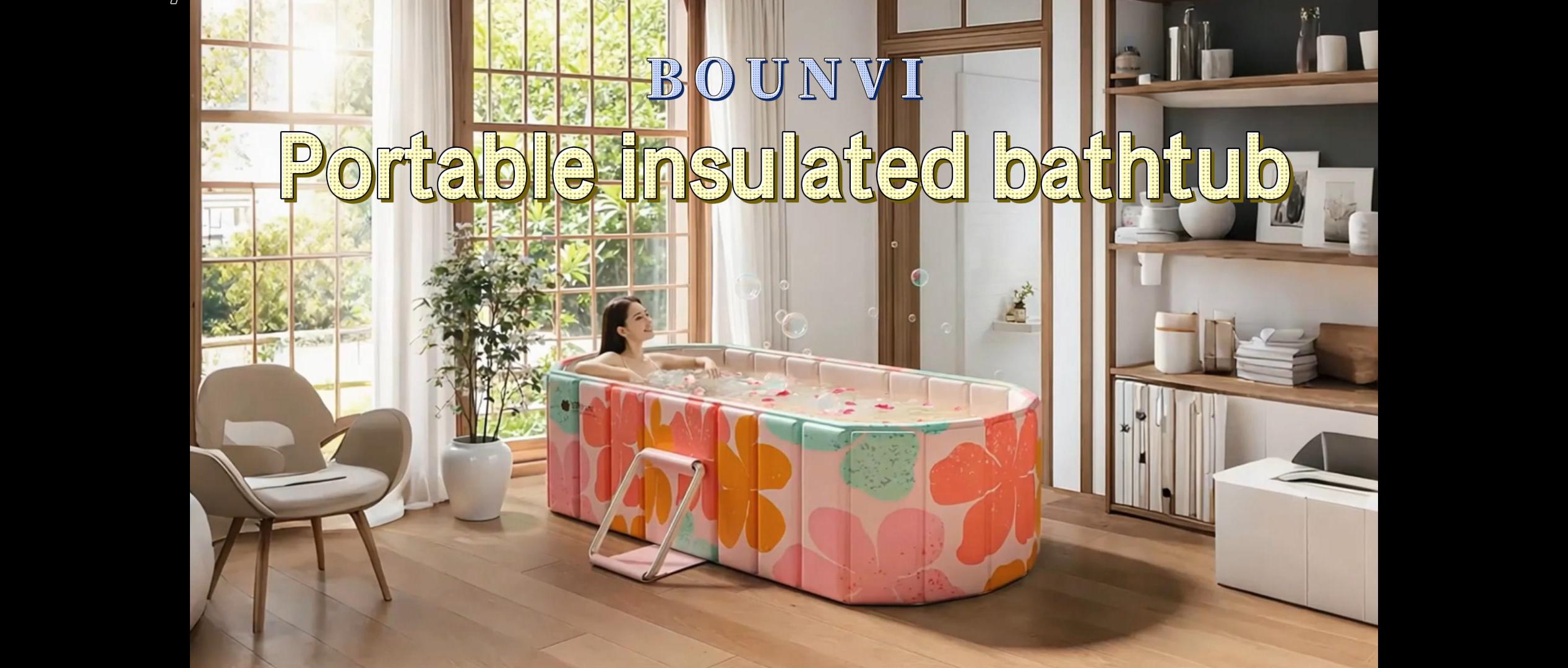 47''Portable insulated bathtub, Ice Bath Tub for Athletes