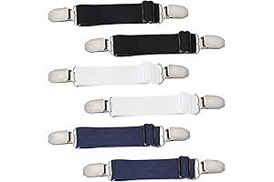 Mozeat Lens 6 Mozeat Lens 6 Pcs Adjustable Jeans Clips Seamless Elastic Band Waist Tighteners