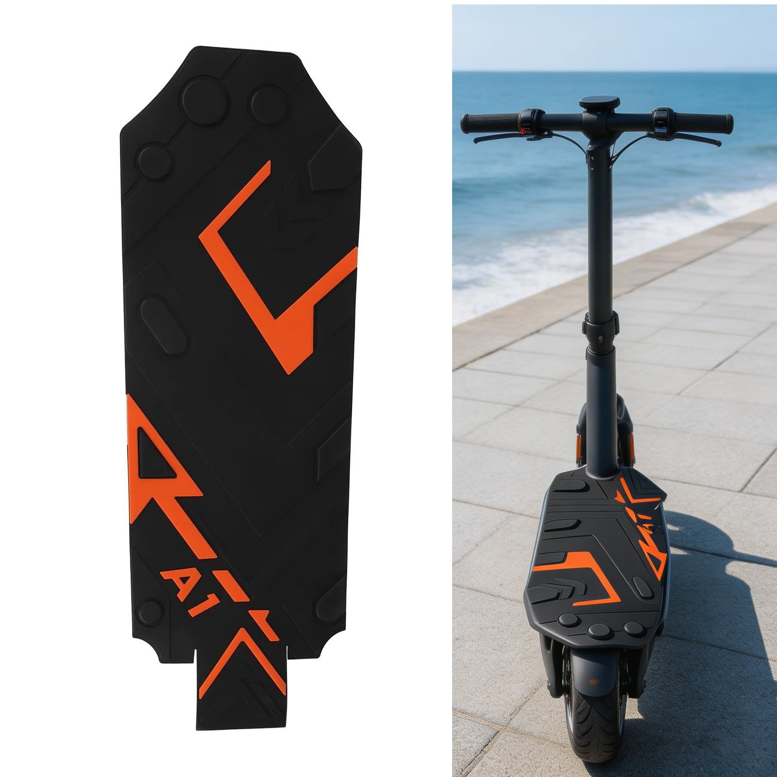 Repose-pieds en silicone épais antidérapant pour trottinette électrique pour améliorer la prise en main
