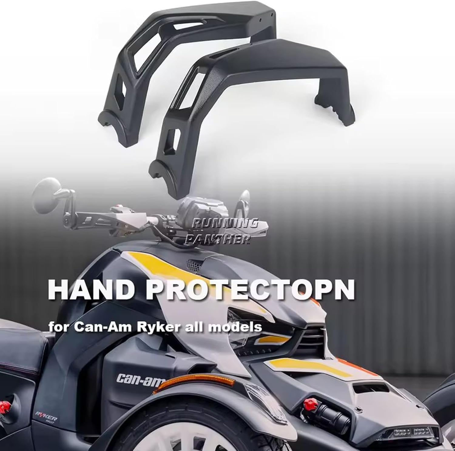 Fits for Canam Ryker Accessories Hand Guard Handguard Handlebar Protector Compatible with Can-Am Ryker 600 900 Sport Rally All Models