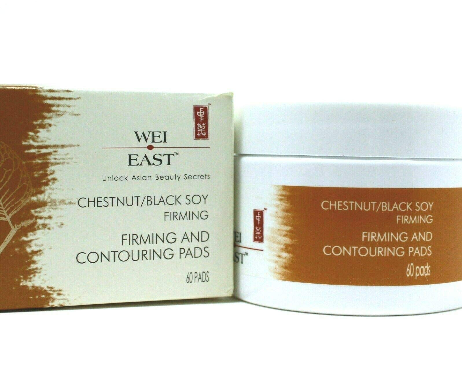 Wei East Firming & Contouring Pads, Chestnut/Black Soy, 60 Pieces