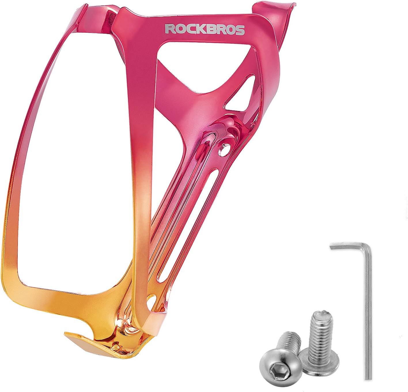 ROCKBROS Bike Water Bottle Holder - Lightweight Aluminum Bike Water Bottle Cage Brackets Adjustable Bicycle Cup Holder for MTB Road Bike : Sports & Outdoors