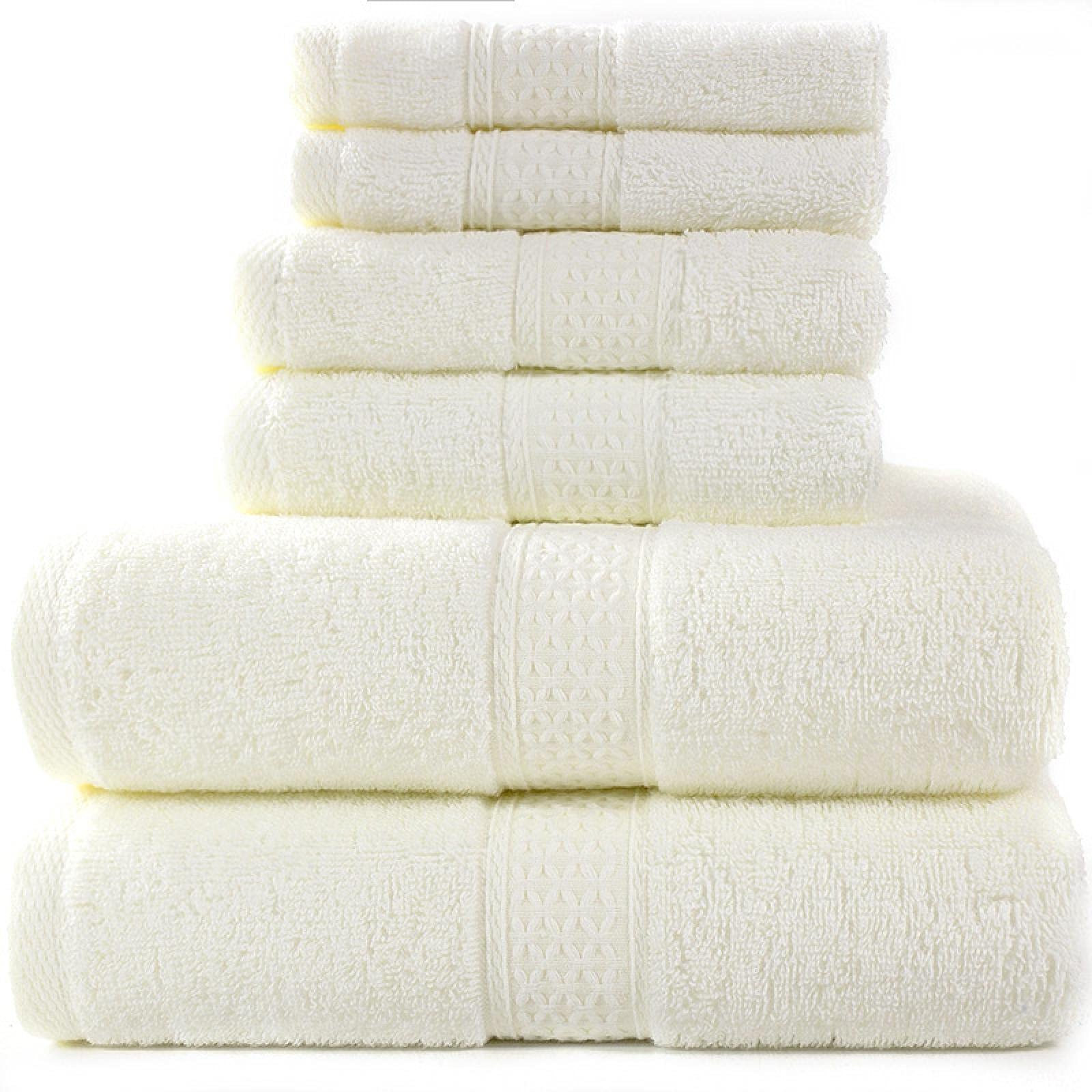 Badetuch-Set, 2 große Badetücher, 2 Handtücher, 2 Handtücher, 2 Handtücher, Hotelqualität, weiche Baumwolle, super saugfähiges Badetuch