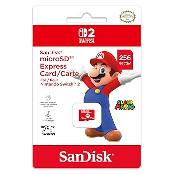 Nintendo SanDisk microSD Express Card 256GB for Nintendo Switch 2